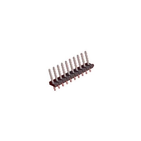 Molex Board Connector, 7 Contact(S), 1 Row(S), Male, Straight, Solder Terminal, Locking, Black Insulator, 26482075